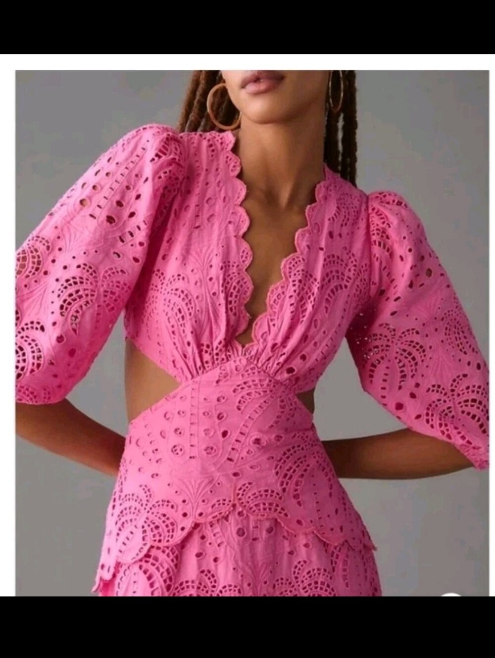 Farm Rio Pink Richilieur Mididress - Picture 3 of 7